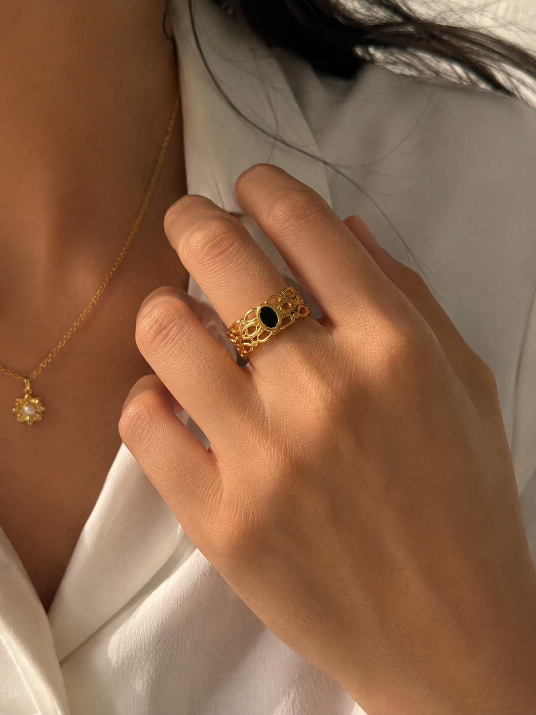 Bague "Ebène"